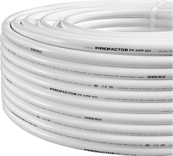 Труба металлопластиковая PROFACTOR PEX-A-AL-PE б/ш O20 х 2мм, бухта 100 м PF APP 501