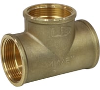 Тройник LD PRIDE DN40 (1 1/2") ВР/ВР/ВР латунь с биркой LD.65.524.40