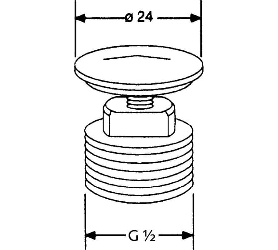 Заглушка KLUDI G1/2 KL7034605-00