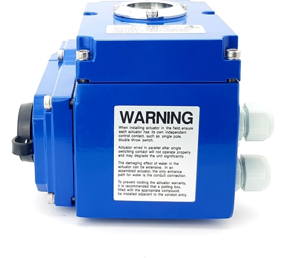 Электропривод для запорной арматуры TECHNO NP100-DF/24V, 100Нм, угол поворота 0-90, с концевыми выключателями, управление открыто/закрыто, напряжение DC24В 100110