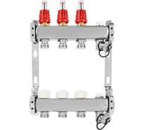 Коллекторная группа COLSYS 802 3 выхода, с расходомерами, термостатическими и дренажными клапанами и воздухоотводчиками 180222503