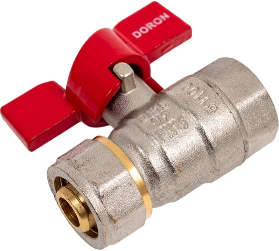 Кран шаровой для металлопластика DORON 16x1/2" ц/г 8423