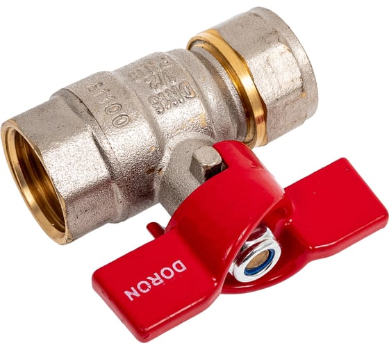 Кран шаровой для металлопластика DORON 16x1/2" ц/г 8423