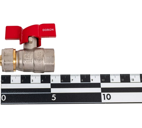 Кран шаровой для металлопластика DORON 16x1/2" ц/г 8423