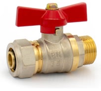 Кран шаровой для металлопластика DORON 16x1/2" ц/ш 8425