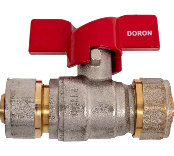 Кран шаровой для металлопластика DORON 16x16 ц/ц 8421