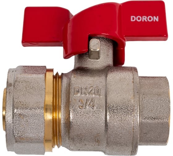 Кран шаровой для металлопластика DORON 20x1/2" ц/г 017971