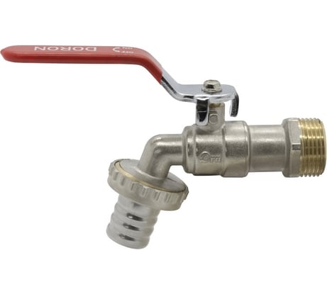 Кран шаровой с носиком DORON 3/4" нар.рез. 8437