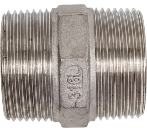 Ниппель нержавеющая сталь Benarmo Ду32 1 1/4 НР 129-2021 1