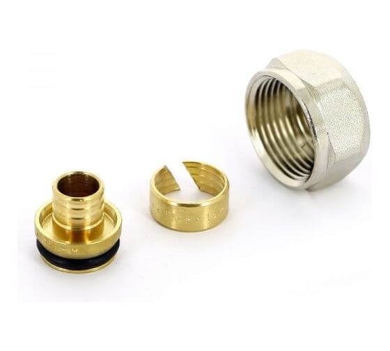 Адаптер для трубы Tiemme PEX 24x19x16-2,2 хром 1440090 1