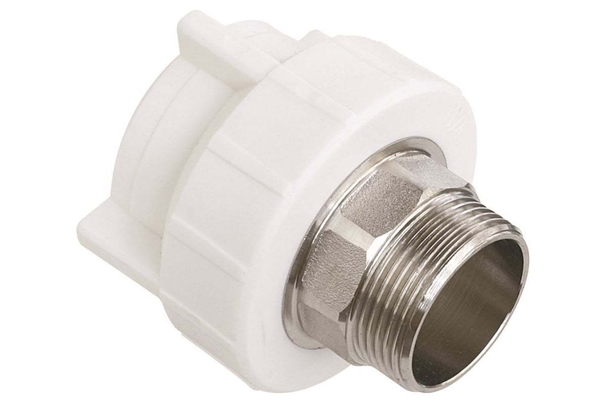 Комбинированная муфта AQUALINK ПП, под ключ, 63х2 нар (Цена за упаковку ...