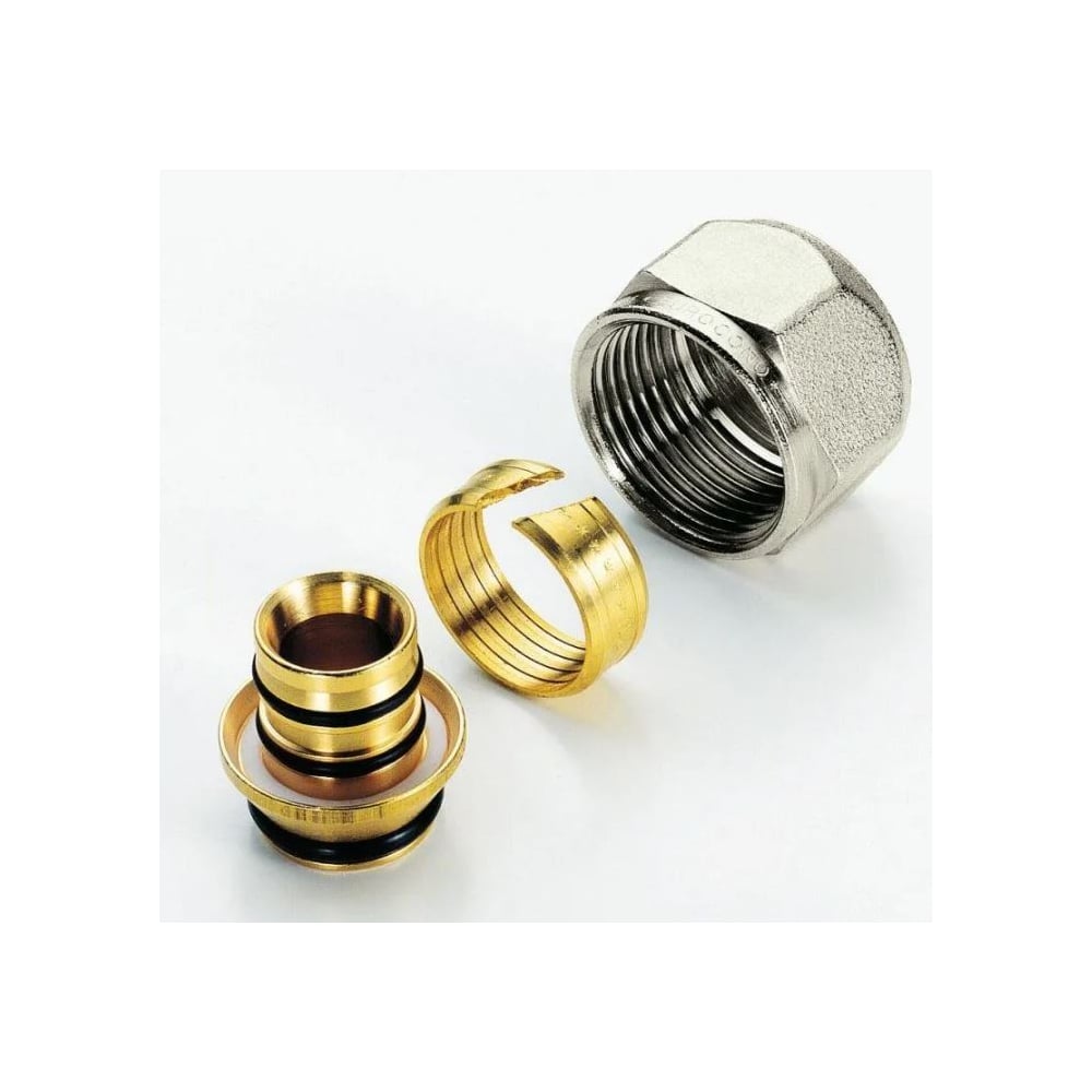 Адаптер для трубы Tiemme PEX-Al-PEX арт.1635K 1/2" x 16-2,0 хром ...