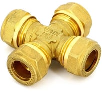 Крестовина для медных труб Tiemme обжим. арт.1010 22-22-22-22 1000082