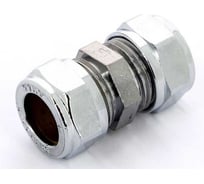 Муфта соединительная для медных труб Tiemme обжим. арт.1101CZC 10x10 хром 1130019