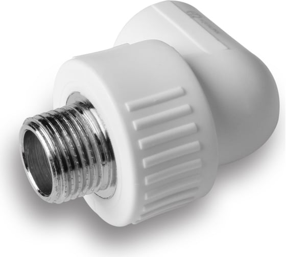 Уголок AQUALINK ПП комбинированный 20х1/2 нар (Цена за упаковку 10 шт.)  арт. 3554