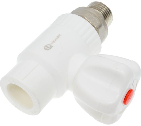 Шаровой кран для радиаторов AQUALINK ПП прямой 20х1/2 5 шт. 03638