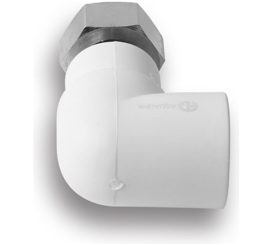 Уголок AQUALINK ПП с накидной гайкой 25х3/4 10 шт. 03600