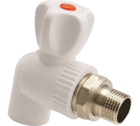 Шаровой кран для радиаторов AQUALINK ПП угловой 20х1/2 5 шт. 03640