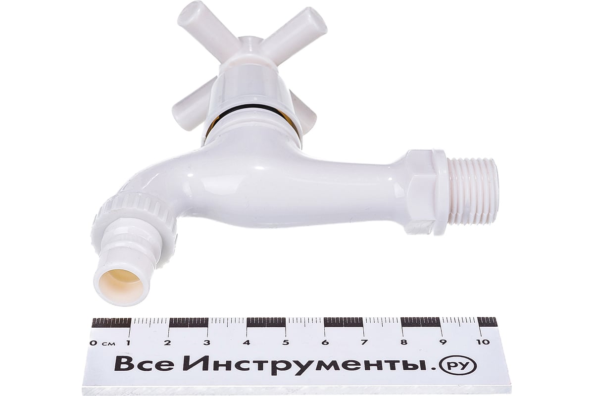 Водоразборный кран Terma пластиковый, белый 66452 - выгодная цена ...