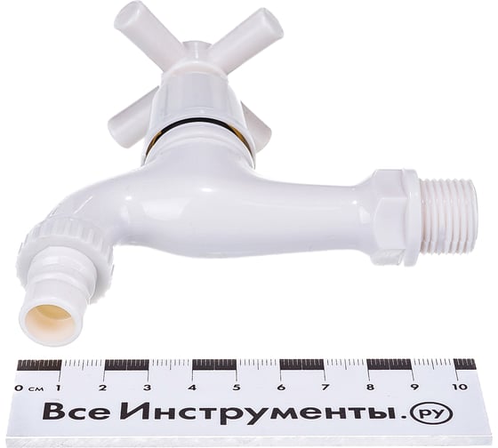Водоразборный кран Terma пластиковый, белый 66452