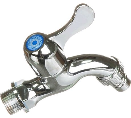 Пластиковый водоразборный кран Terma хром 66453