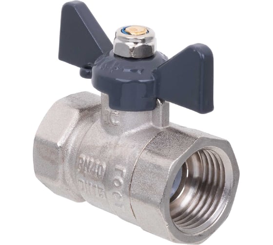Шаровой кран AQUALINK вн-вн 1 B бабочка 1157