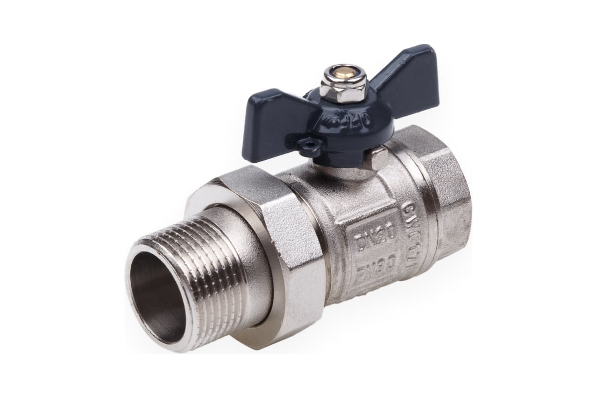 Шаровой кран со сгоном AQUALINK вн-нар 1 U B бабочка 1462 - выгодная ...