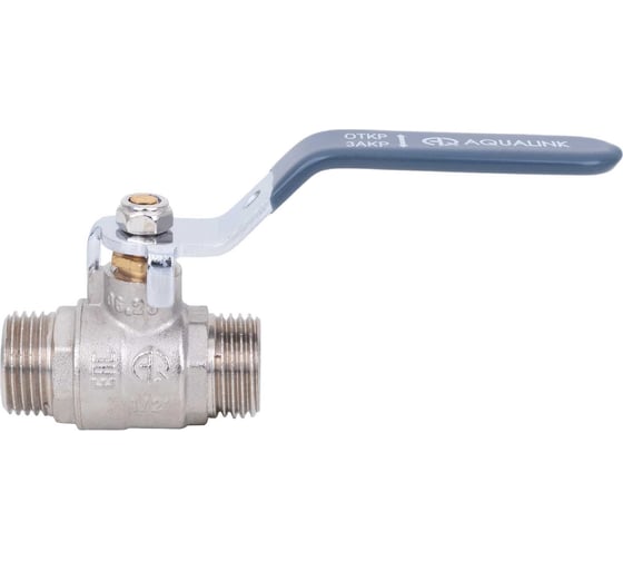 Шаровой кран AQUALINK нар-нар 1 ручка 2429