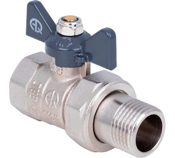 Шаровой кран AQUALINK со сгоном вн-нар 1/2 U B бабочка 01167