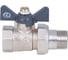 Шаровой кран AQUALINK со сгоном вн-нар 1/2 U B бабочка 01167 4