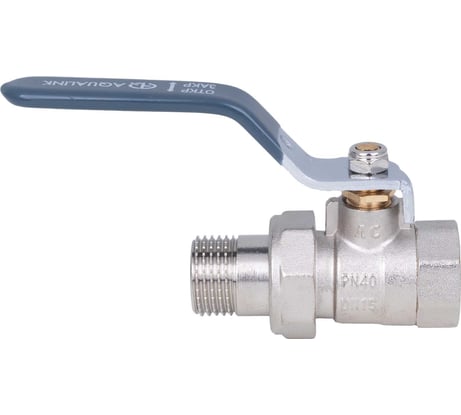 Шаровой кран со сгоном AQUALINK вн-нар 1 1/4 U ручка 3948