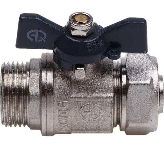 Шаровой кран AQUALINK для МП труб нар 1/2 x20 B бабочка 02430