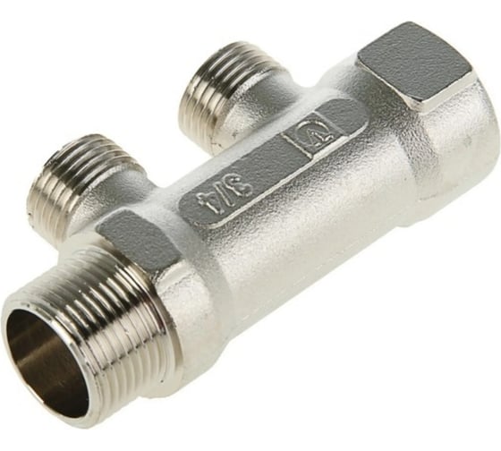 Коллектор резьбовой AQUALINK вн-нар 3/4, 1/2х2 (Цена за упаковку 2 шт.)  арт. 2421