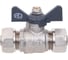 Шаровой кран для МП труб AQUALINK 20x20 B бабочка 873 5