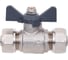 Шаровой кран для МП труб AQUALINK 20x20 B бабочка 873 6