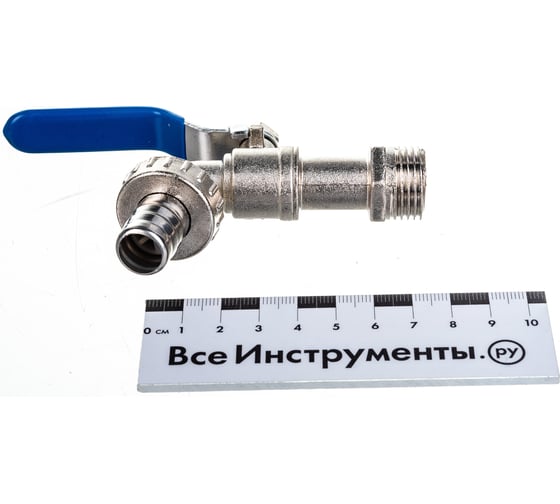 Шаровой кран AQUALINK водоразборный, под шланг, 1/2 Wh ручка ECO 3965