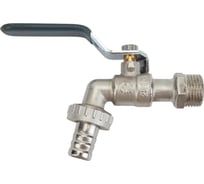 Шаровой кран AQUALINK водоразборный под шланг 1/2 W h ручка 01323