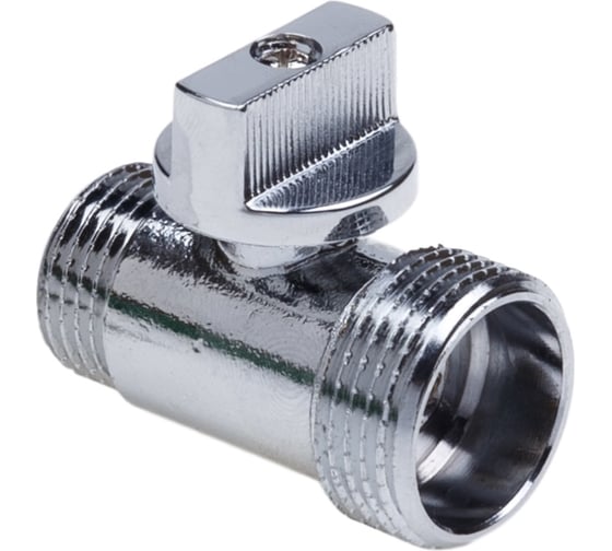 Шаровой кран AQUALINK мини хром нар-нар 1/2 -3/4 m Cr переходной 1322