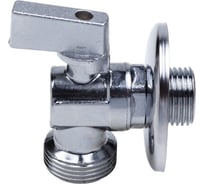Шаровой кран AQUALINK угловой, с обратным клапаном 1/2 нар-3/4 нар Cr B 3971