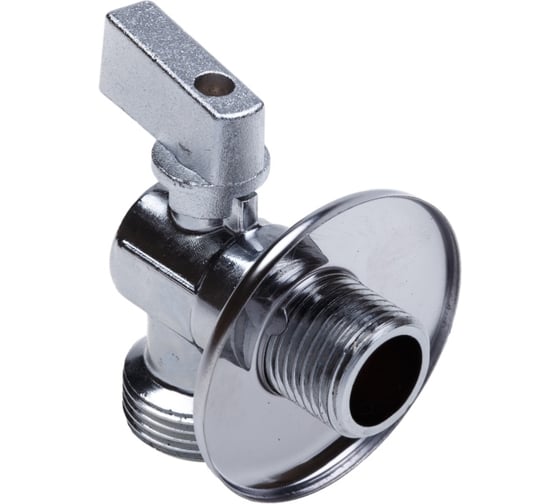 Шаровой кран AQUALINK угловой, с обратным клапаном 1/2 нар-3/4 нар Cr B 3971