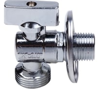 Шаровой кран AQUALINK угловой, с удлиненной резьбой 1/2 нар-3/4 нар Cr B 3970