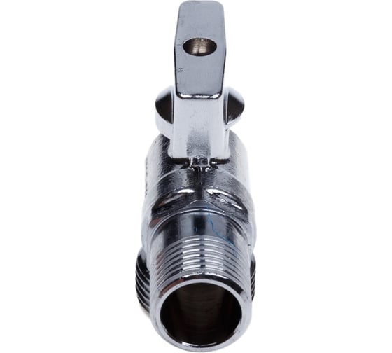 Шаровой кран AQUALINK угловой, с удлиненной резьбой 1/2 нар-3/4 нар Cr B 3970