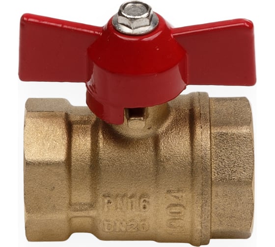 Шаровой кран AQUALINK вн-вн 1/2 B бабочка (Цена за упаковку 10 шт.)  арт. 4774