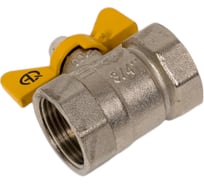 Шаровой кран для газа AQUALINK 3/4 вн-вн бабочка 7108