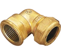 Угольник обжимной для медных труб Tiemme с внутренней резьбой 3/4"-22 1005 1000017