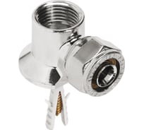 Угольник обжимной настенный Tiemme 1613C Вн 1/2" x 16-2,0 хром 450584