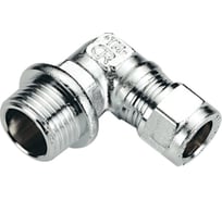 Угольник обжимной для медных труб Tiemme с наружной резьбой 1104CZC 1/2"-10 хром 1130049