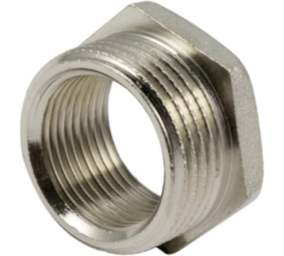 Футорка Tiemme 1581N 1 1/2"x1", никелированная латунь 1500297 1