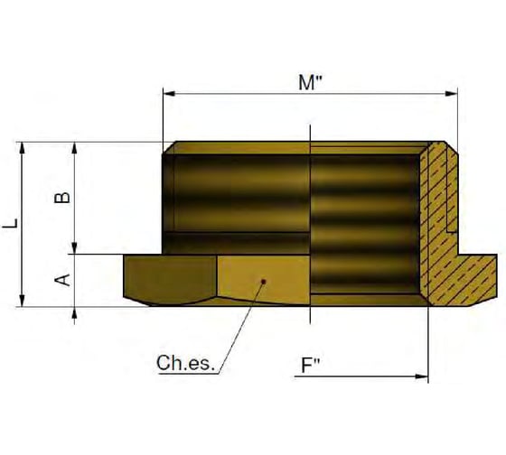 Футорка Tiemme 1581N 1 1/2"x1 1/4", никелированная латунь 1500316