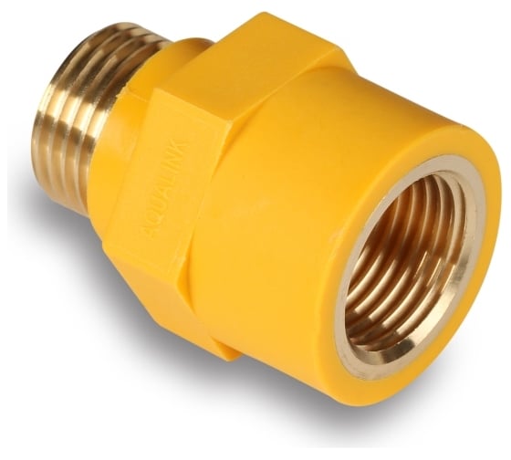 Диэлектрическая муфта для газа AQUALINK 1/2 вн-нар (Цена за упаковку 10 шт.)  арт. 7002